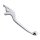SHIN YO Reparatur-Bremshebel mit ABE, Typ BC 006, Silber Aluminium, silber