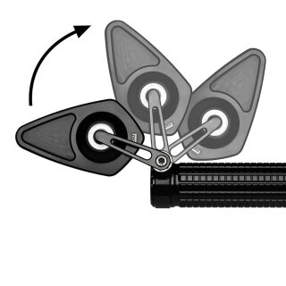 motogadget mo.view blade flip Aluminium, schwarz