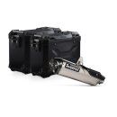TRAX ADV Alukoffer-System + Akrapovic Schwarz 45/37 l Triumph Tiger 900 (19-)
