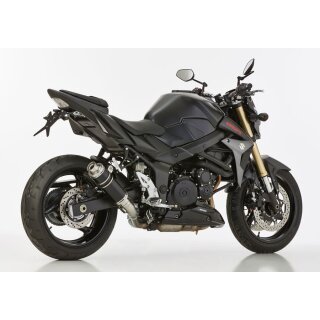 HURRIC Supersport Auspuff SUZUKI GSR 750 2011 bis 2016 schwarz