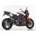 HURRIC Pro 2 Auspuff YAMAHA FZ8 Fazer 2010 bis 2016 schwarz-matt