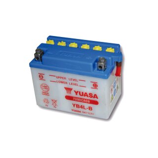 YUASA Batterie YB 4L-B ohne Säurepack