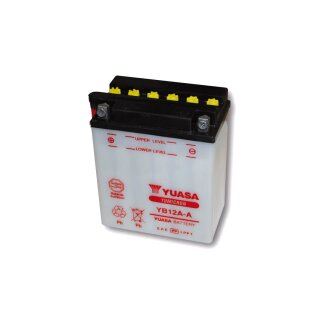YUASA Batterie YB 12A-A, ohne Säurepack