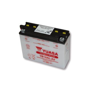 YUASA Batterie YB 16AL-A2  ohne Säurepack