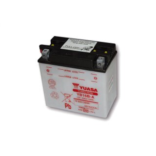 YUASA Batterie YB 16B-A ohne Säurepack