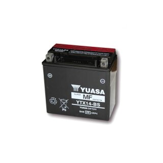 YUASA Batterie YTX 14-BS wartungsfrei(AGM)