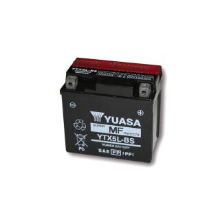 YUASA Batterie YTX 5L-BS wartungsfrei (AGM) inkl. Säurepack