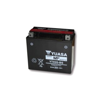YUASA Batterie YTX 20-BS wartungsfrei (AGM) inkl. Säurepack