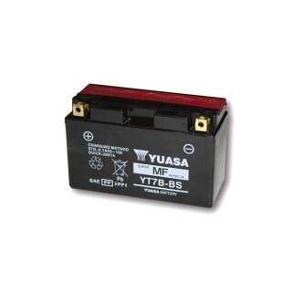 YUASA Batterie YT 7B-BS / YT 7B-4 wartungsfrei (AGM) inkl. Säurepack