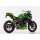 HURRIC Supersport Auspuff KAWASAKI Z300 2015 bis 2016 schwarz