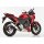 HURRIC Supersport Auspuff HONDA CB500X 2013 bis 2016 silber