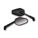 ShinYo Motorrad Spiegel BOOSTER 2 ALU schwarz M10 E-geprft