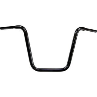 FEHLING Ape Hanger, 1 1/4 Zoll, H 40 cm, sw Stahl, schwarz