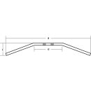 FEHLING DRAG BAR 7/8 Zoll Medium, chrom Stahl, chrom
