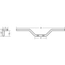 FEHLING Lenker Streetbike+Gespann, 7/8, 75 cm Stahl, chrom