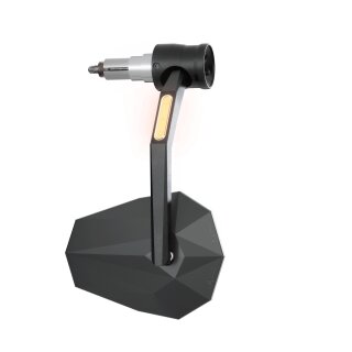 HIGHSIDER STEALTH-RIM X7 Lenkerendenspiegel mit LED Blinker Aluminium / Kunstsoff, schwarz