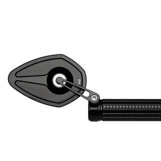 motogadget mo.view sport 60 flip Lenkerendenspiegel Aluminium, schwarz