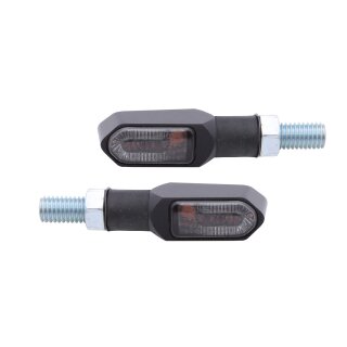 SHIN YO NAMIKO-TS LED Blinker Aluminium, schwarz