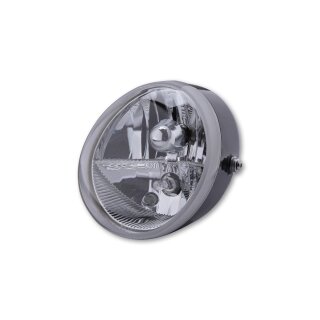 SHIN YO Universal Scheinwerfer OVAL mit Standlicht, schwarz, 12V H9+H11, E-gepr.