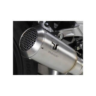 IXRACE MK2 Edelstahl-Endtopf für Honda CB 500 F/X, CBR 500 R Edelstahl, silber