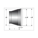 SHIN YO 4 Zoll LED Abblendscheinwerfer-Einsatz, chrom , chrom
