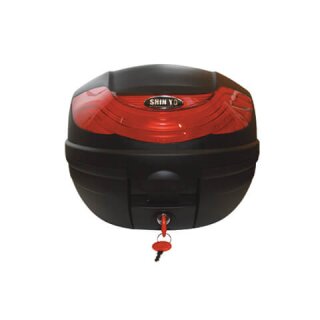 SHIN YO Top Case Koffer TORINO 32 l Kunststoff, schwarz