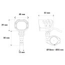 LED Zusatzscheinwerfer Nova (Set) inkl. Universalbefestigungsset, Kabelbaum und Schalter