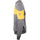 GMS Racoon Motorrad Pullover grau-gelb (M)