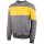 GMS Racoon Motorrad Pullover grau-gelb (M)