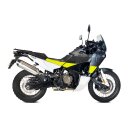 IXRACE Desert Edelstahl-Endtopf für KTM 790 Adventure 19-, 890 Adventure 20-, HUSQVARNA NORDEN 901 Edelstahl, silber