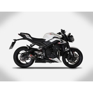 Triumph Street Triple 765 Bj. 2023- Full Kit 3-1 Euro5 Zulassung, Edelstahl