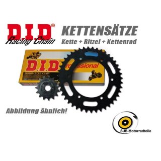 DID Kettensatz KTM 125 GS/MX/SX/EXC mit Standard X-Ring Motorradkette