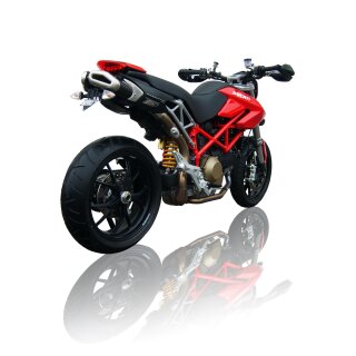 Zard Auspuff Penta Ducati Hypermotard 1100 Evo Slip/ON 2-2 Alu Black E-geprüft