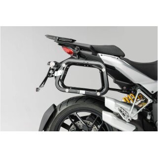 EVO Kofferträger Schwarz. Ducati Multistrada 1200 / S (10-14).