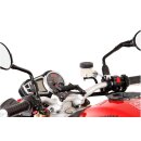 Navi-Halter am Lenker Schwarz. Triumph Speed Triple 1050 (10-).