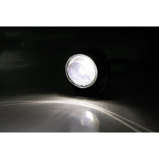 Sehr kleiner HIGHSIDER LED Abblendscheinwerfer SATELLITE mit Halter E-geprüft