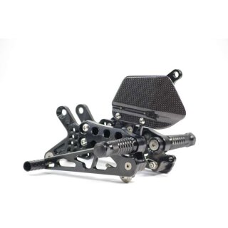 Gilles Fußrastenanlage AS31GT schwarz Aprilia RS 125 MPB...