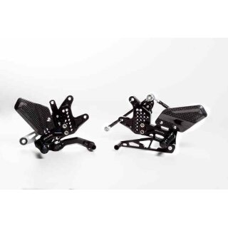 Gilles Fußrastenanlage AS31GT2 schwarz Triumph Street Triple/R , Typ L67LR (2013-2016)