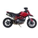 Exan Auspuff Ducati Hypermotard 796 (single) Bj. 09-12 konisch Carbon Cap mit EG-ABE