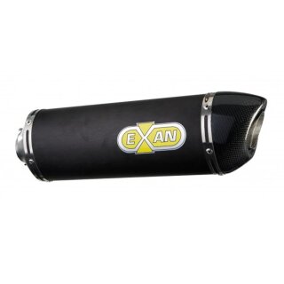 Exan Auspuff Kawasaki ER-6 Bj. 11- oval Carbon Cap mit...