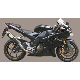 Exan Auspuff Kawasaki ZX 10R Bj. 06-07 classic oval mit EG-ABE