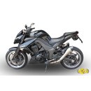Exan Auspuff Kawasaki Z 1000 Bj. 10-13 X-Black Evo mit...