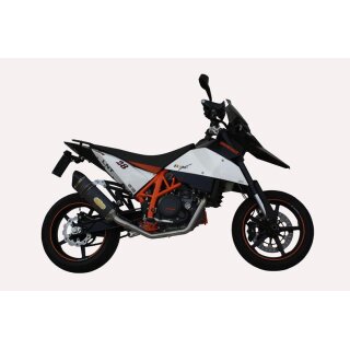Exan Auspuff KTM 690 Supermoto Bj. 06-12 X-Black oval mit EG-ABE