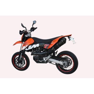 Exan Auspuff KTM 690 SMC Bj. 08-11 X-Black oval mit EG-ABE
