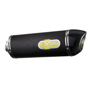 Exan Auspuff Moto Guzzi V 11 Bj. 01-06 oval Carbon Cap mit EG-ABE