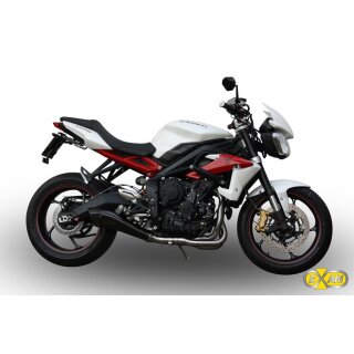 Exan Auspuff Triumh Street Triple Bj. 13- X-Black evo mit...