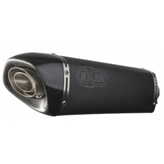 Exan Auspuff Triumh Tiger 1050 Bj. 06- X-Black oval mit...