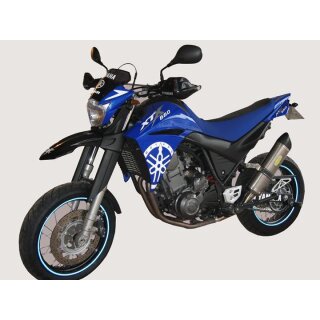 Exan Auspuff Yamaha XTX 660 Bj. 06- oval Carbon Cap mit...