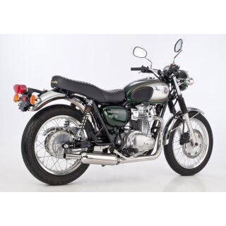 Shark Retro Auspuff Kawasaki W 650 2in1 Komplettanlage mit Kat. mit EG-BE