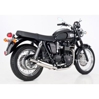 Shark Retro Auspuff TRIUMPH Bonneville 2-1 Komplettanlage mit EG-BE